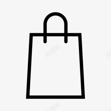 购物袋可重复使用钱包图标图标
