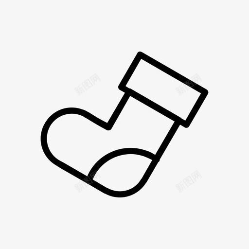 袜子圣诞中风图标系列svg_新图网 https://ixintu.com 圣诞中风图标系列 袜子