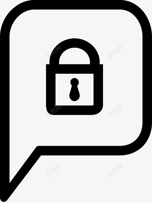 锁定消息保存私有图标svg_新图网 https://ixintu.com 不更改 保存 保留 私有 编辑 聊天 连接 连接通信设置 通信 锁定消息