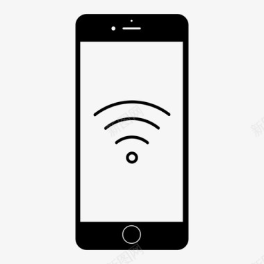 智能手机wifi接入移动互联网图标图标