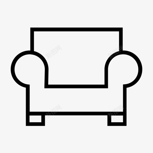 沙发长椅休息图标svg_新图网 https://ixintu.com 休息 休息室 家具 家居 家居装饰 座椅 沙发 装饰 躺椅 软垫 长椅