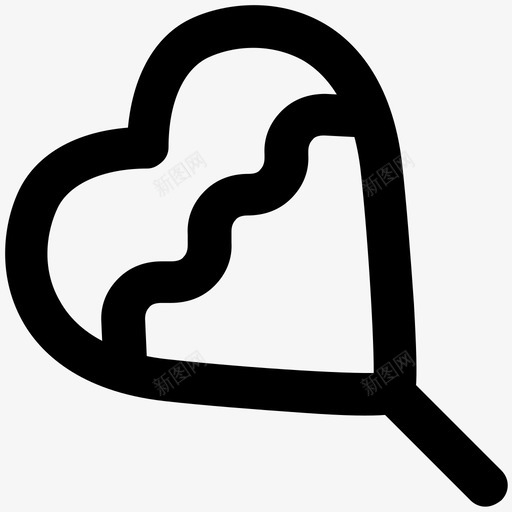 糖果棒棒糖爱情和浪漫大胆的线图标svg_新图网 https://ixintu.com 爱情和浪漫大胆的线图标 糖果棒棒糖