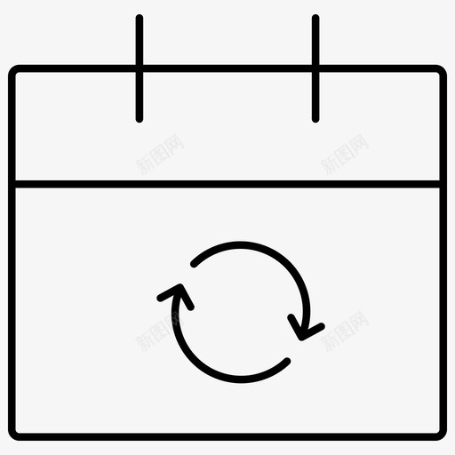 刷新日历同步修订图标svg_新图网 https://ixintu.com 事件 修订 刷新日历 同步 日历行图标i 更新 激活 移动 约会 重新加载