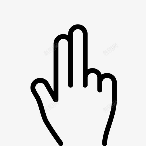 两个手指触摸轻触图标svg_新图网 https://ixintu.com 两个手指 定点 平滑手势 房屋 手 手势 整体 视觉 触摸 轻触 镜头