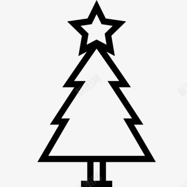 圣诞树物品节日图标图标
