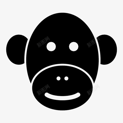 猴脸卡通面具野生动物图标svg_新图网 https://ixintu.com 丛林 卡通面具 好奇的乔治 气球动物 派对服装 灵长类 猪鼻子 猴脸 猿猴头 野生动物