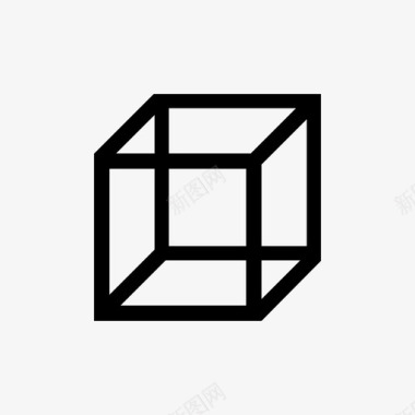 立方体六形状图标图标