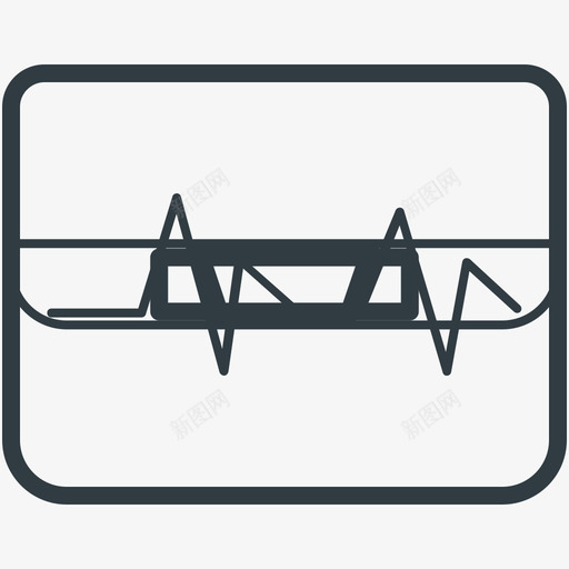 ecg医疗和健康线图标svg_新图网 https://ixintu.com ecg 医疗和健康矢量线图标