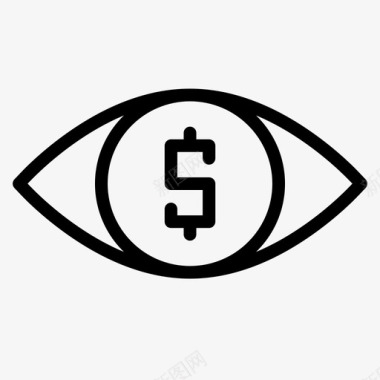 金钱眼技术存储图标图标