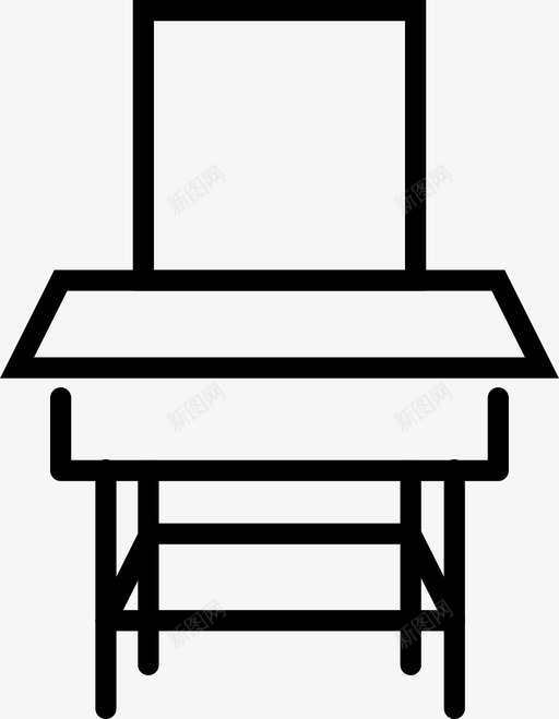 书桌学生空间图标svg_新图网 https://ixintu.com 书桌 住宿 体育和娱乐 学习 学生 工具 教育 机构 特权 空间 需求