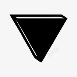 圆锥体三角形黑色圆锥体图标高清图片