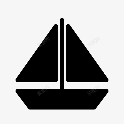 船风水图标svg_新图网 https://ixintu.com 帆 帆船 水 海 漂浮 航海 船 风