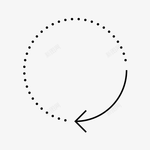 箭头环绕圆形图标svg_新图网 https://ixintu.com 圆形 指向 方向 旋转 环绕 移动 箭头 顺时针