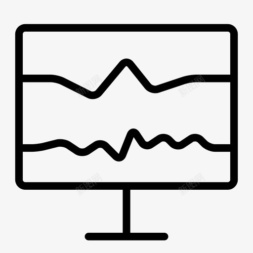 脉搏显示监护仪医疗图标svg_新图网 https://ixintu.com 医生 医疗 医院 心率 心跳 救护车 生命体征 监护仪 脉搏显示 血压 诊所