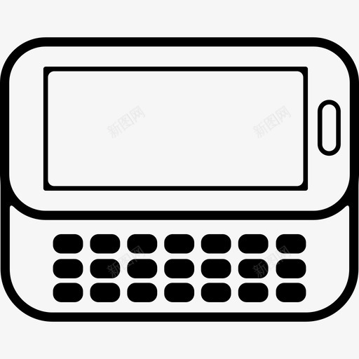 带独立键盘的手机工具和用具手机图标svg_新图网 https://ixintu.com 工具和用具 带独立键盘的手机 手机