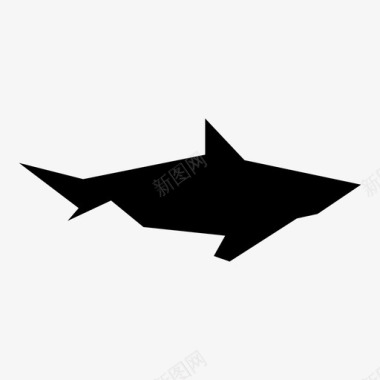 鲨鱼水蜥蜴图标图标