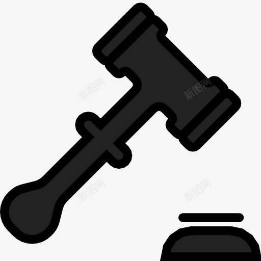 法官槌业务法院图标svg_新图网 https://ixintu.com 业务 判决 法官槌 法律 法院 荣誉 锤子