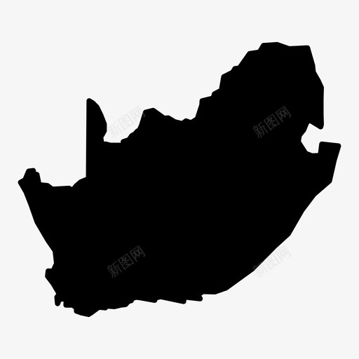 南非国家地理图标svg_新图网 https://ixintu.com 世界地图字形 位置 南非 国家 土地 地图 地形 地理 导航 领土