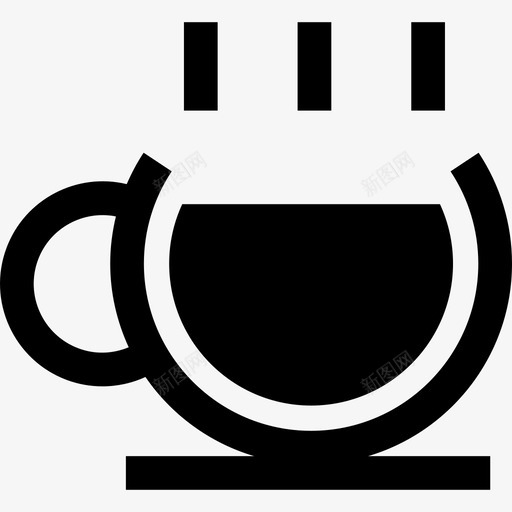 杯里的热咖啡食物图标svg_新图网 https://ixintu.com 杯里的热咖啡 食物