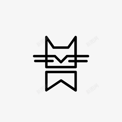 猫猫符号猫图标svg_新图网 https://ixintu.com 动物园收藏 图标设计 宠物 小猫 收藏符号 毛皮 猫 猫图标 猫标志 猫猫 猫符号