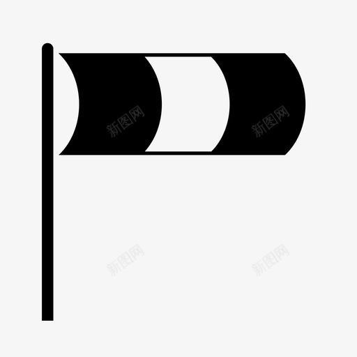 风袜手表条纹图标svg_新图网 https://ixintu.com 天气 帆 手表 方向 旗子 旗帜 条纹 空气 警报 风袜