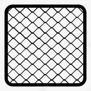 铁丝网围栏隔离财产图标图标