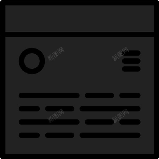 汉堡菜单网站用户图标svg_新图网 https://ixintu.com 按钮 汉堡菜单 浏览器 用户 界面 窗口 网站 计算机 设计