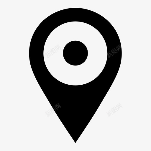 地图标记图钉目标svg_新图网 https://ixintu.com 位置 图钉 地图标记 导航 方向 目标 靶标