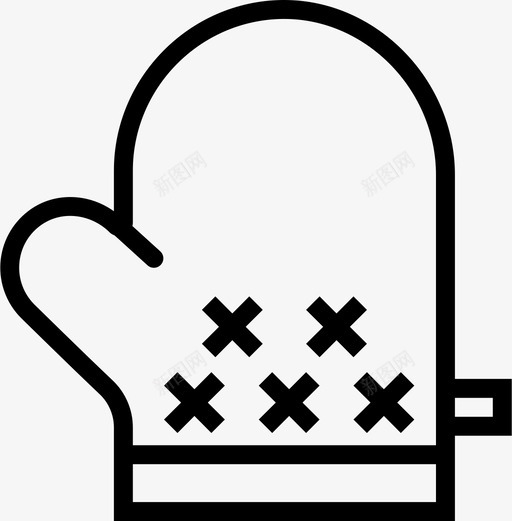 厨房手套手套热垫图标svg_新图网 https://ixintu.com smashicons美食大纲 保护 厨房手套 手 手套 暖气 热垫 烹饪 美食 食物