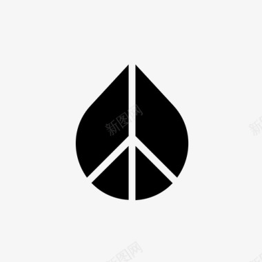 和平幸福嬉皮士图标图标