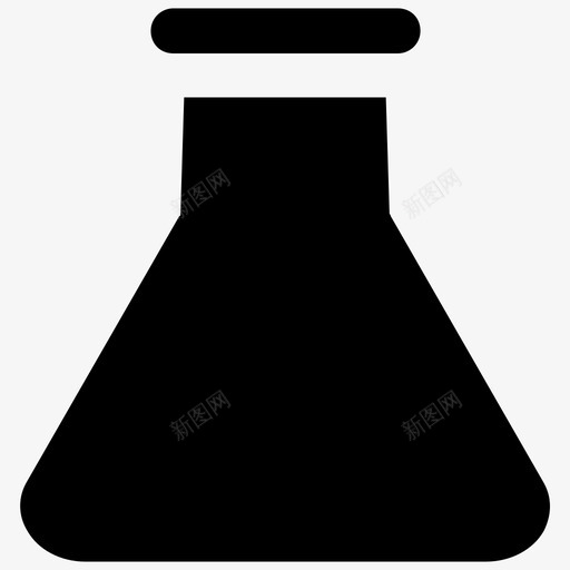 锥形瓶医学大胆的固体图标svg_新图网 https://ixintu.com 医学大胆的固体图标 锥形瓶