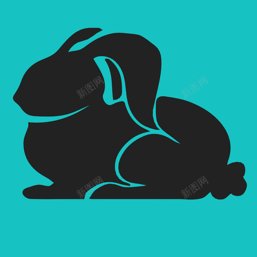 兔子胡萝卜草图标svg_新图网 https://ixintu.com 兔子 坐兔子 生 胡萝卜 草 跳