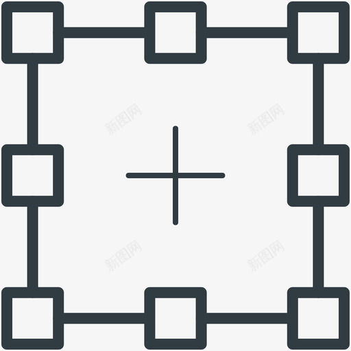 贝塞尔和开发线图标svg_新图网 https://ixintu.com 设计和开发线图标 贝塞尔