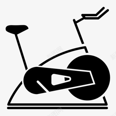 固定自行车轮子旋转图标图标