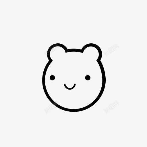熊动物笨重图标svg_新图网 https://ixintu.com 保暖 动物 可爱 可爱的东西 微笑 拥抱 泰迪 熊 笨重