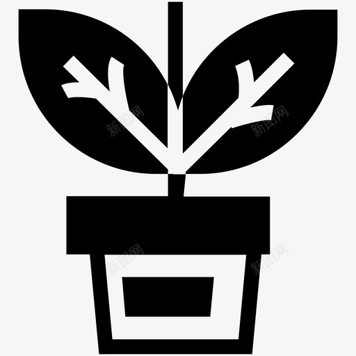 种植园自然树叶图标svg_新图网 https://ixintu.com 农作物 开花植物 树叶 植物盆栽 种植园 绿色植物 自然 自然创意图标
