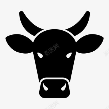 牛头牛牲畜图标图标