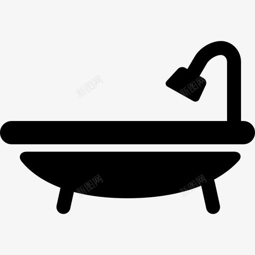 浴缸工具和器具灯塔图标svg_新图网 https://ixintu.com 工具和器具 浴缸 灯塔