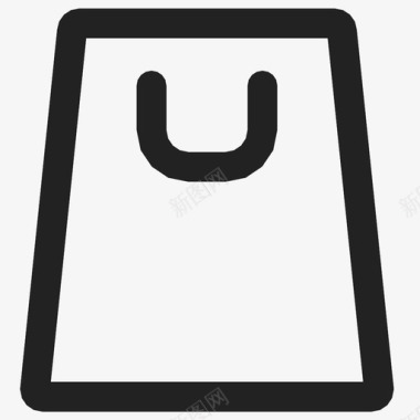 购物袋隔间容器图标图标