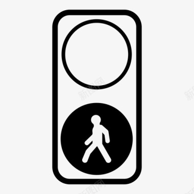 人行横道信号红绿灯交通灯图标图标
