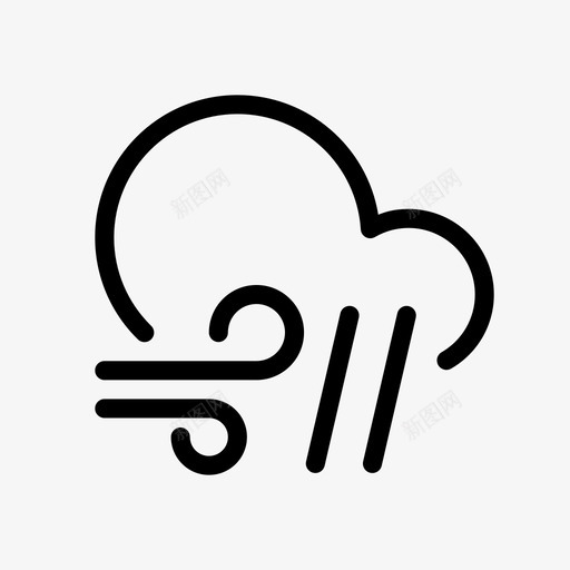 有风选择阵雨齿轮图标svg_新图网 https://ixintu.com 下雪 云 和 天气 平滑天气 有风 表演 选择阵雨 雨 预报 齿轮
