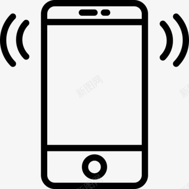 铃声电话智能手机通知图标图标