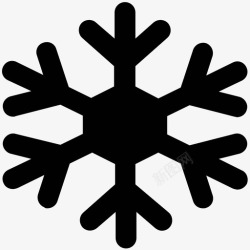 冬季装饰品雪花冬天雪人图标高清图片