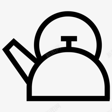 茶壶水茶具图标图标