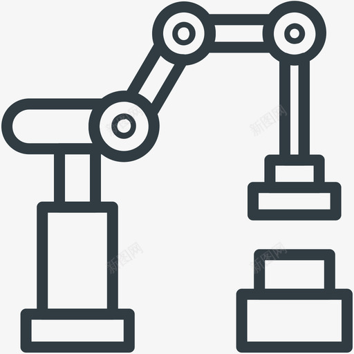 工业机械工程线图标svg_新图网 https://ixintu.com 工业机械 工程矢量线图标