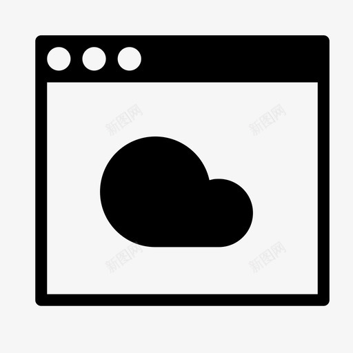 浏览器登录internet图标svg_新图网 https://ixintu.com internet smoothfill界面 云 应用程序 浏览 浏览器 界面 登录 窗口 访问