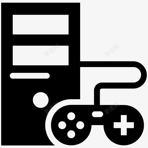 游戏机pc塔gamepad图标svg_新图网 https://ixintu.com cd entertainment fun gamepad pc塔 台式机 控制器 游戏机 电子产品酷矢量图标 电脑 电视