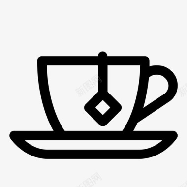 茶杯冲泡饮料图标图标