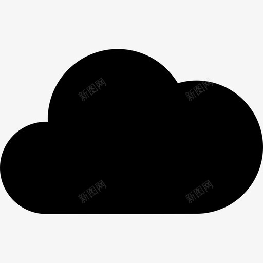 云黑色的形状天气酷图标svg_新图网 https://ixintu.com 云黑色的形状 天气 酷图标