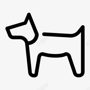 狗动物吠叫图标图标